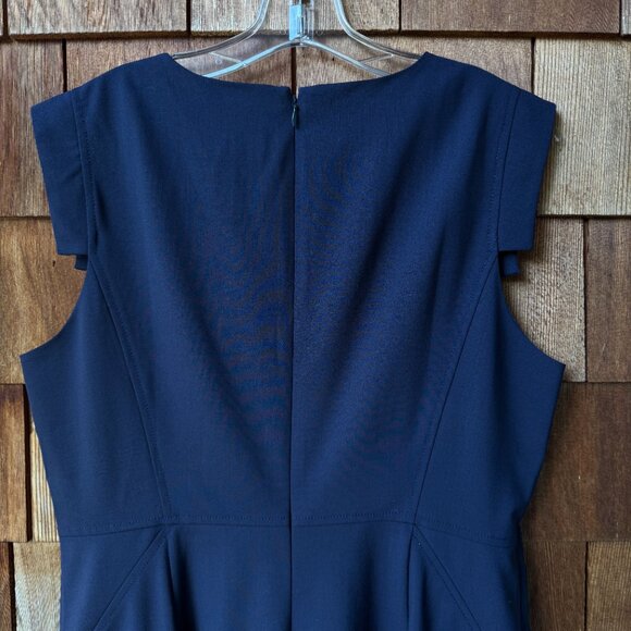 NWT J.CREW Resume Navy Cap Sleeve Knee Length Wool Sheath Dress in Women's 14 - Picture 12 of 14